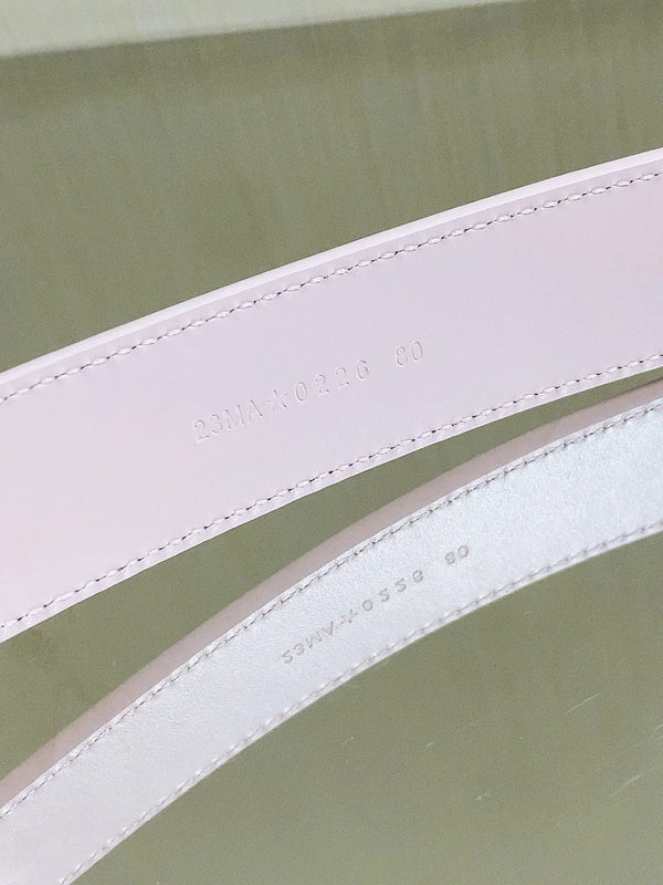 CD 2026 30 Montaigne Reversible Belt 30mm Pink Gold Calfskin