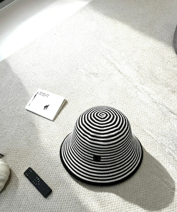 CE Black And White Striped Bucket Hat 212908