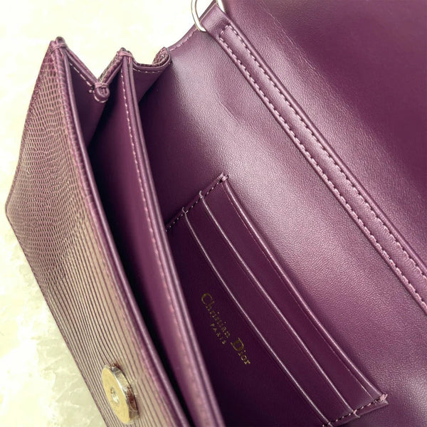 CD 2026 Pearl Clutch Bag 21cm Leather