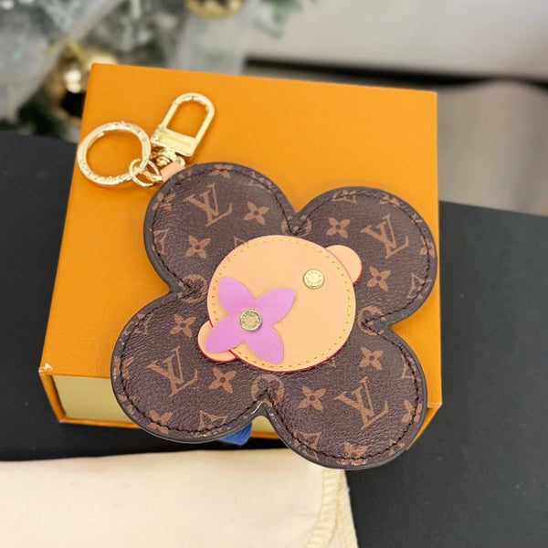 LV Vivienne Head Bag Charm in Monogram Brown Canvas