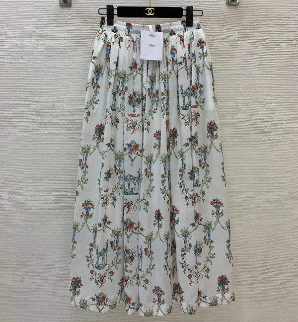 CD 2026 Midi Skirt Multicolors Cotton 411783