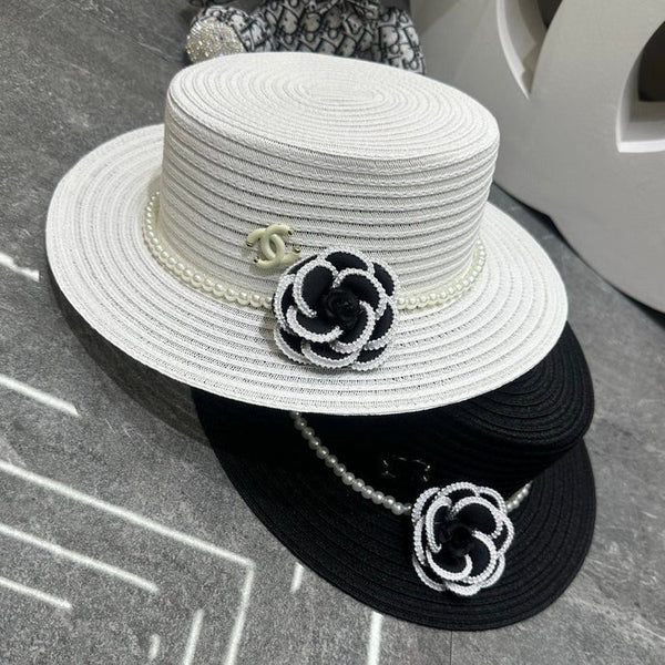 CC Straw Hat With Flower 262141