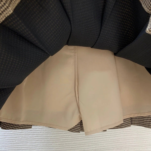 Miu 2026 Set Beige Wool Blend Fabric 420311