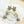 CC Light Gold Double C 3 Star Earrings