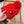 BEANIE HAT IN CHERRY RED WOOL AND RABBIT FUR 346718