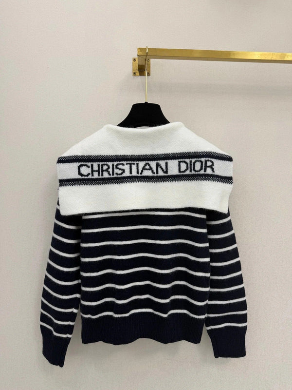 CD 2026 Striped Sailor-style Sweater Wool 787717
