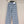 Chanel 2026 Double C Logo Striped Print Denim Wide-leg Pant Blue Cotton 311192
