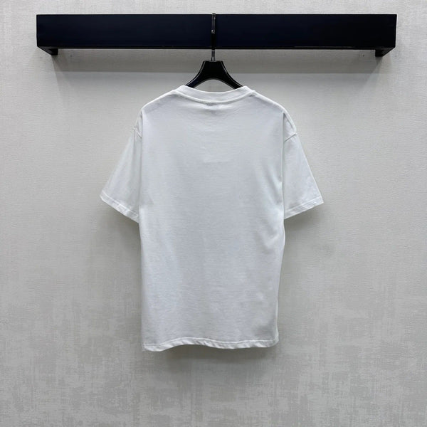Chanel 2026 Crew Neck Motorcycle Print T-Shirt Cotton 210433