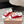 Miu 25 Small Bow Snealer Red White Suede Wool 541922