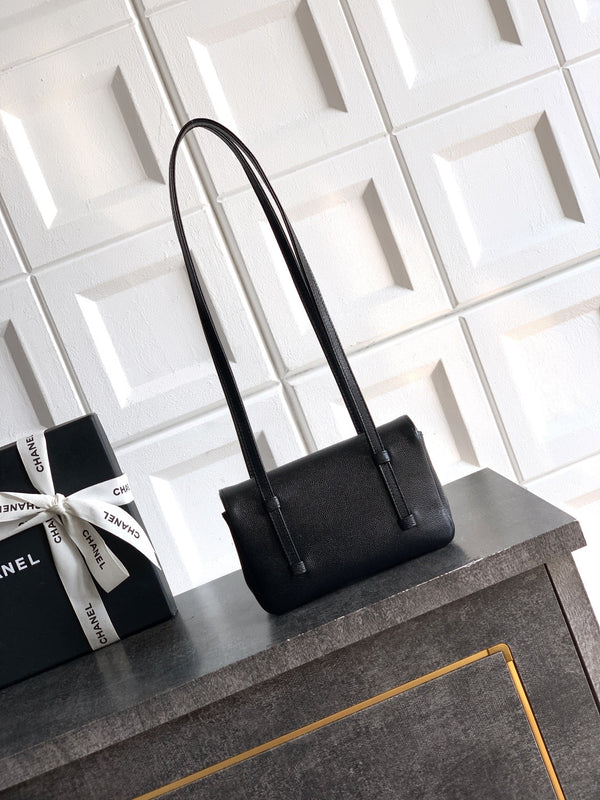 CC 26s Preppy Coco Bag 17cm Black Caviar Leather GHW