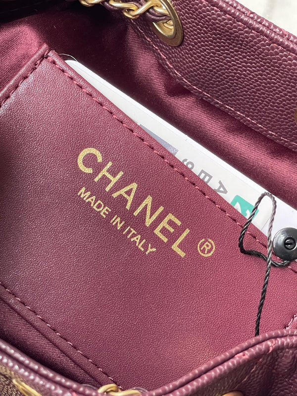 CC 26c Hobo Bag 22cm Burgundy Caviar Leather GHW