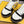 Fendi Match Trainers Black Yellow Leather 679606