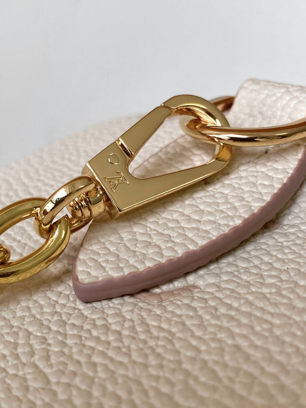 LV Speedy 20 Bandoulière Bag Beige Embossed cowhide 252519