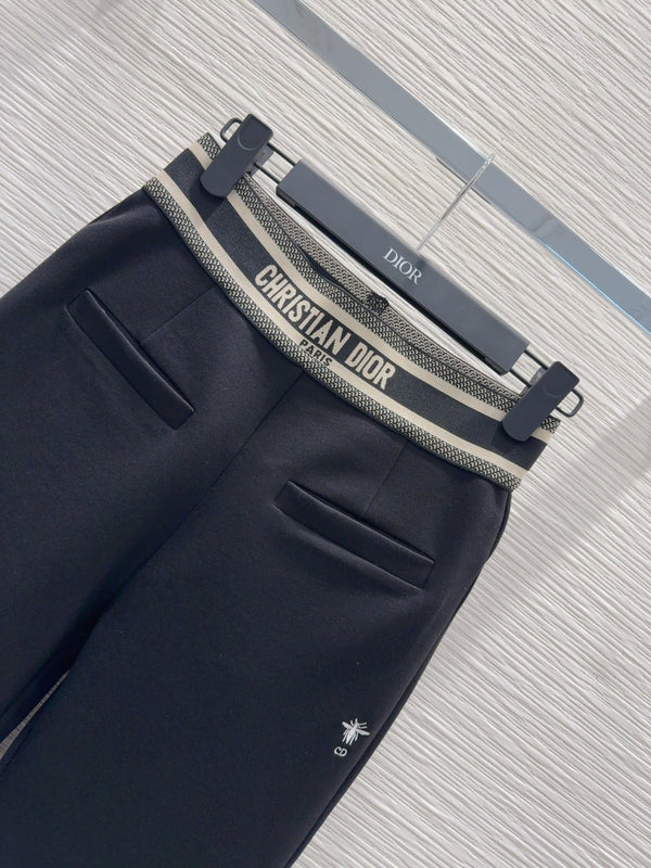 CD 25 Flared Pant Black Cotton