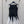 LV 25 Elegant Hepburn Style Suspender Dress Black White Polyester Wool