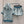 CD 25 Set Blue-Green and Beige Cotton