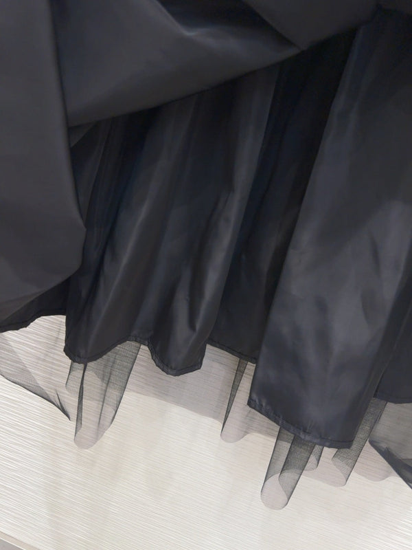 CD 25 Vest Dress Black Cotton Polyester