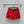 GG Crêpe Short With Double G Button Red Wool 346698