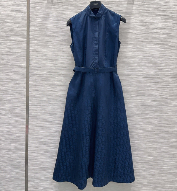 CD Vest Dress Blue Polyester 394945