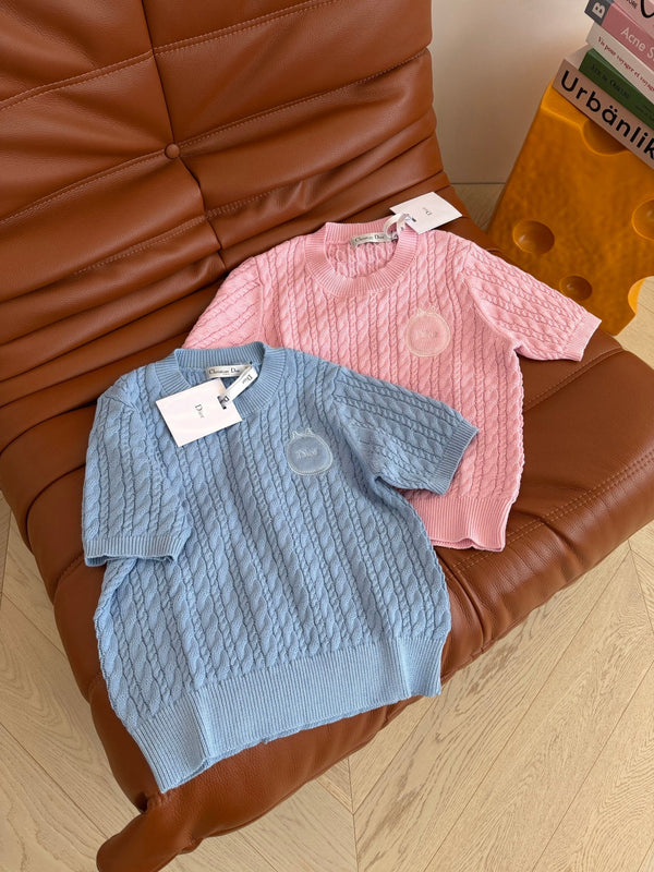 CD SS26 Dioramour Short-Sleeved Sweater Cashmere 348822