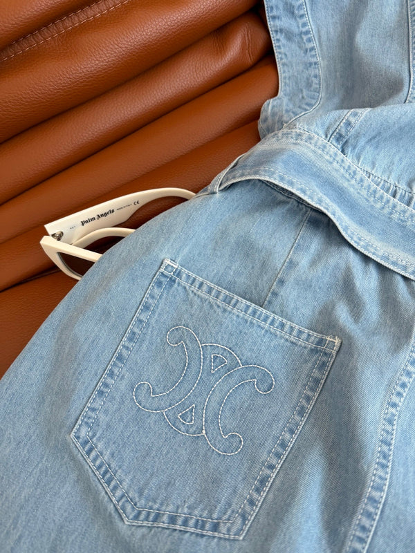 CL 26s Light Blue Washed Denim Dress 398137