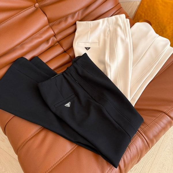 Prad 26s Flared Pants With A Triangular Logo 420883