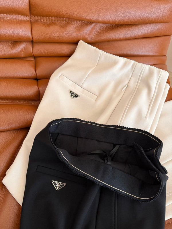 Prad 26s Flared Pants With A Triangular Logo 420883