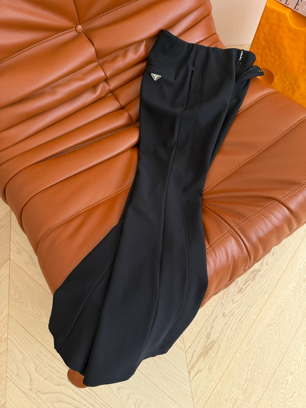 Prad 26s Flared Pants With A Triangular Logo 420883