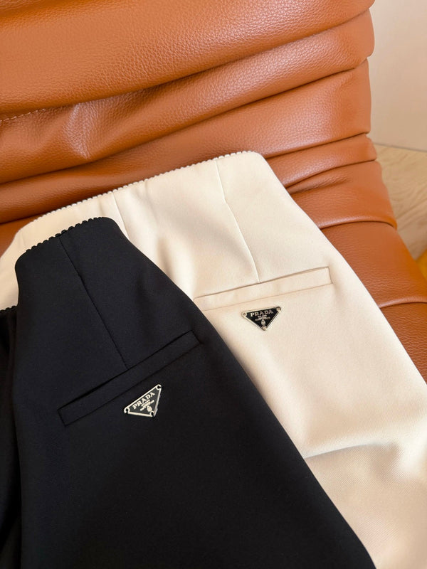 Prad 26s Flared Pants With A Triangular Logo 420883
