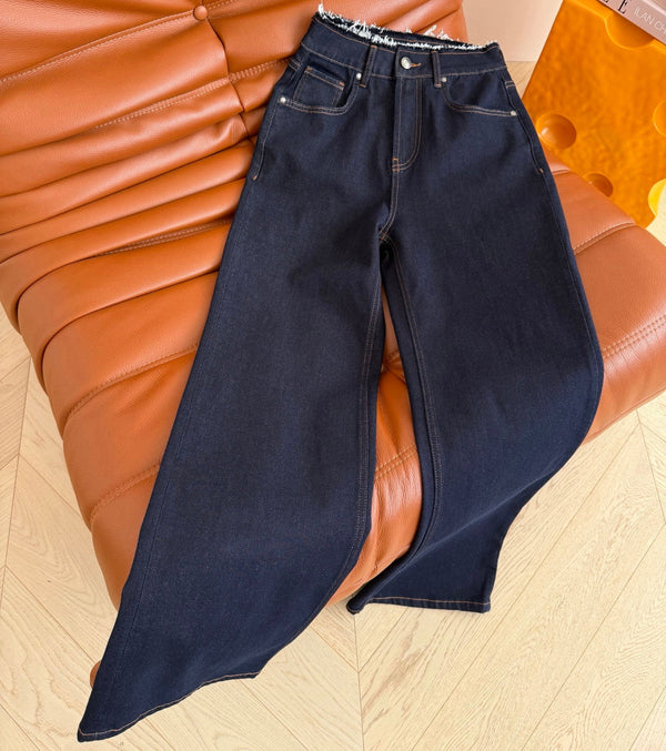 Prad 26s Straight Leg Jeans Dark Blue Denim 420966