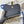 CD Medium Saddle Pouch with Chain 21.5cm Blue Jacquard Cowhide GHW