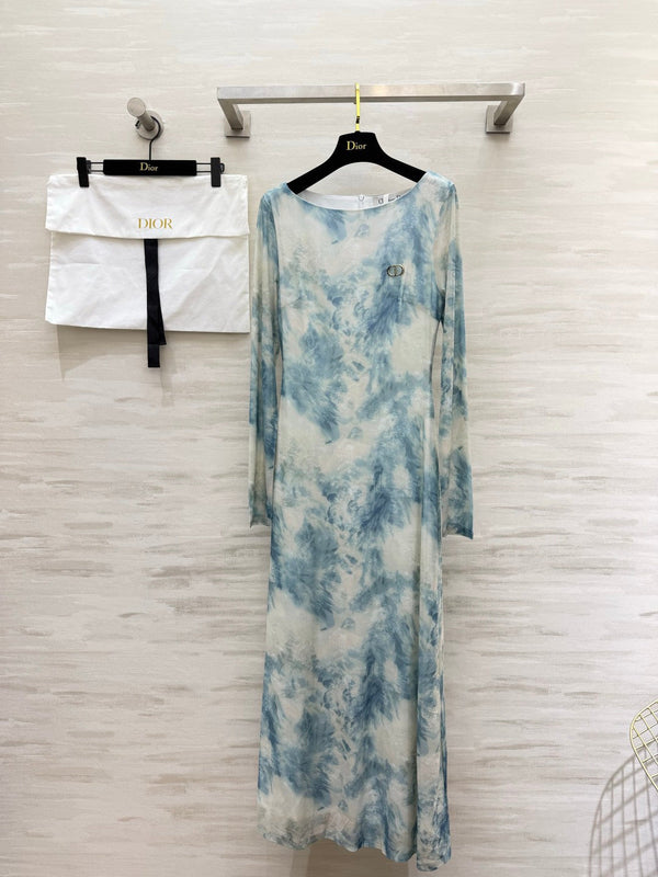 CD 26S Tie-Dye Mesh Maxi Dress 428195