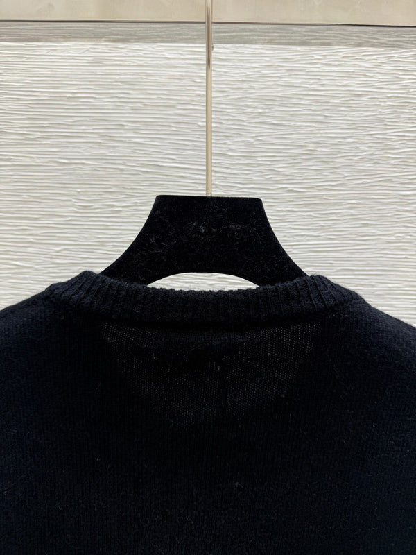 CC 25 Cardigan In Black Cashnere 286347