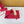 Viv Diamond Mules Red Silk 247391