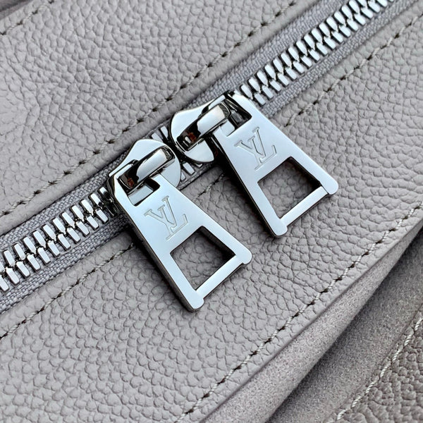 LV OnTheGo East West Bag Gray White Monogram Empreinte leather 240824
