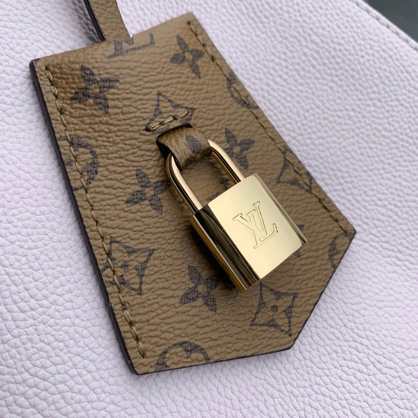 LV 2025 Express MM Bag 26cm Purple Taupe Calfskin 347428