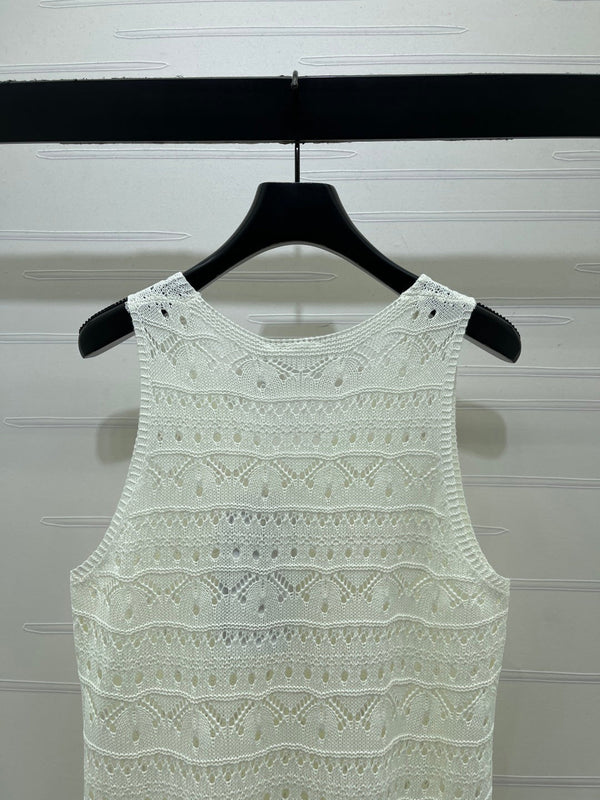 CD Knit Vest Dress Tencel 392669