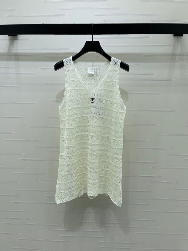 CD Knit Vest Dress Tencel 392669