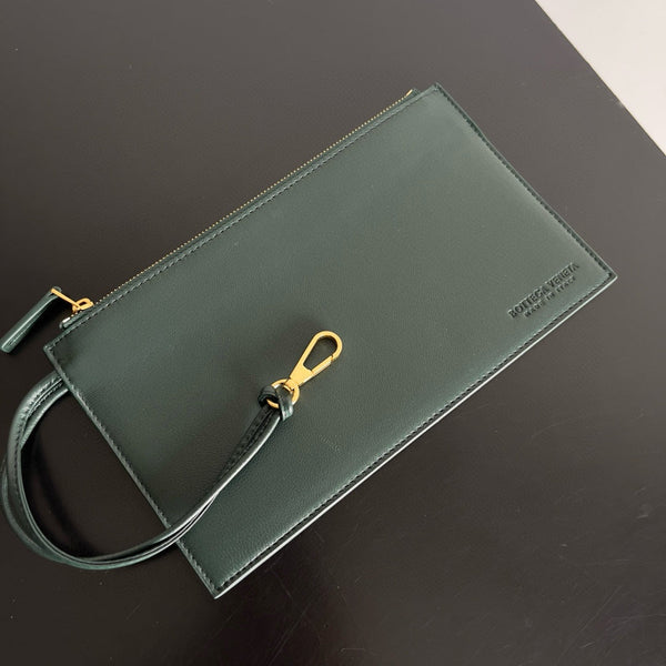 BV Large Cabat Bag 51cm Green Leather GHW