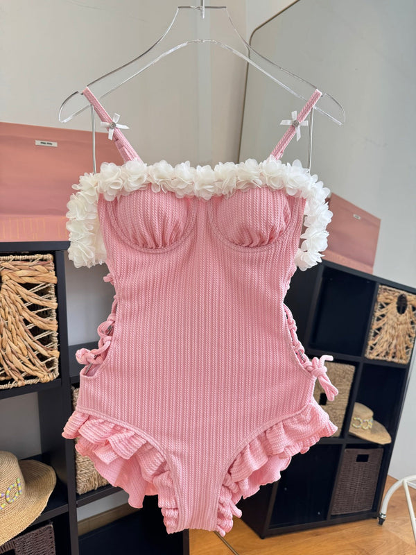 Miu Miu Bikini Pink Cotton 185842