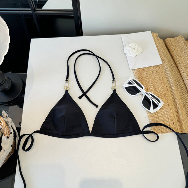 Versace Two-Piece Bikini Black 203036