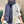 LV Studdy Reykjavik Scarf 180cm Blue Wool 967171