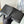 Pra 2M0513 Wallet 11cm Black lychee-grained cowhide HW