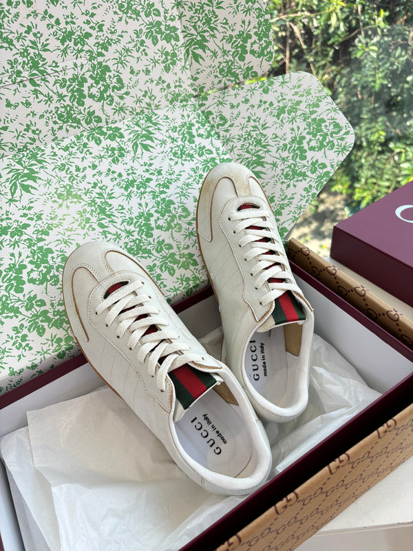 Gucci Shift Damen sneaker Varianten Schwarzes Off-White Leather 506839