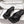 MM High-Heeled Flip-Flops Black Cowhide 896512