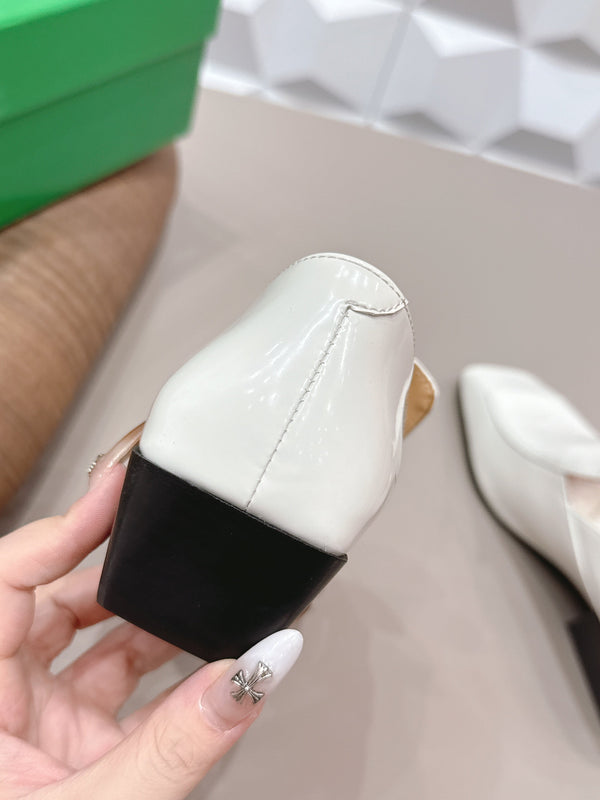 BV Okinawa Intrecciato Loafer 4cm White Calfskin 613298