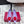 RV Rose Vivier Flower Slingback Flat Purple Red Satin 617287