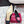 RV Rose Vivier Flower Slingback Flat Black Pink Satin 617289