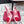 RV Rose Vivier Flower Pumps 10cm Pink Red Satin 617294
