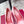RV Rose Vivier Flower Pumps 10cm Pink Red Satin 617294